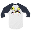 halloween face 3/4 Sleeve Shirt