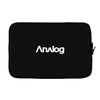 analog white logo Laptop sleeve