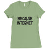 because internet girls Ladies Fitted T-Shirt