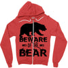 Beware Of The Bear Zipper Hoodie