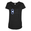 gone gamin logo Maternity Scoop Neck T-shirt