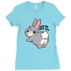 kiss my soft ass Ladies Fitted T-Shirt