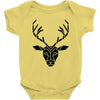 poly deer black Baby Bodysuit
