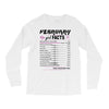 February Girl Facts Pisces Long Sleeve Shirts
