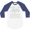 save the chubby unicorns 3/4 Sleeve Shirt