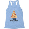 pizza lover's food pyramid Racerback Tank