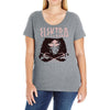 crimson red Ladies Curvy T-Shirt