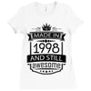 Made In 1998 And Still Awesome Ladies Fitted T-Shirt