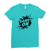 game on Ladies Fitted T-Shirt