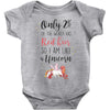 red head unicorn Baby Bodysuit