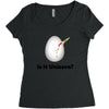 is it Unicorn Women's Triblend Scoop T-shirt