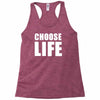 choose life wham retro 80s Racerback Tank