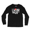 i love the 90's  musik dj fun Long Sleeve Shirts