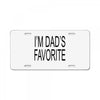 i'm dad favorite son or daughter License Plate