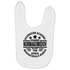 khabib nurmagomedov black logo Baby Bibs