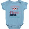 An August Girl Like A Flowers Baby Bodysuit