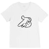 mickey pistol hands gun hip hop mens r&amp;b gangsta banksy grey t shirt s V-Neck Tee