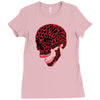 geometric skull Ladies Fitted T-Shirt