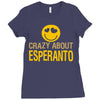 crazy about esperanto Ladies Fitted T-Shirt