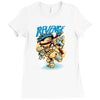 kick my ass Ladies Fitted T-Shirt