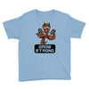 groot grow strong galaxy gym fitness mashup Youth Tee