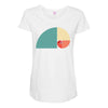 fibonacci golden ratio colorful Maternity Scoop Neck T-shirt