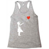 banksy style Racerback Tank