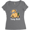 teddy beer Women's Triblend Scoop T-shirt