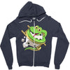 funny snake Zipper Hoodie
