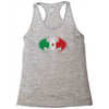 bat man mexican flag mexico logo Racerback Tank
