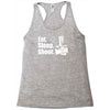 v6 eat sleep shoot Racerback Tank