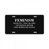Feminism License Plate