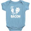 love bacont fun ny Baby Onesie