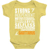 Strong Independent Motivated Sagittarius Baby Onesie