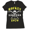 legends are born in 1979 Ladies Fitted T-Shirt