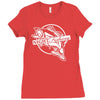 night fishing Ladies Fitted T-Shirt
