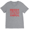 merry christmas ya filthy animal V-Neck Tee