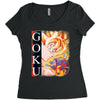 Goku Women's Triblend Scoop T-shirt