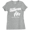 beer pong champion Ladies Fitted T-Shirt