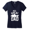 reel great dad Women's V-Neck T-Shirt