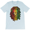 new! men's rasta vibe lion T-Shirt
