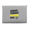 January February Michigan April - March Madness Basketball Accessory Pouches