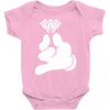 cartoon hands holding diamond Baby Onesie