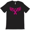 breast cancer ribbon with wing T-Shirt