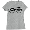 glasses Ladies Fitted T-Shirt