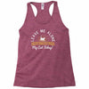 leave me alone talking to my cat today Racerback Tank