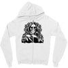 evil skull humor Zipper Hoodie