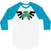zelda logo treffle trois feuilles 3/4 Sleeve Shirt