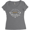 we wish you a very merry christmas Women's Triblend Scoop T-shirt