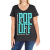 pop off pop up Ladies Curvy T-Shirt